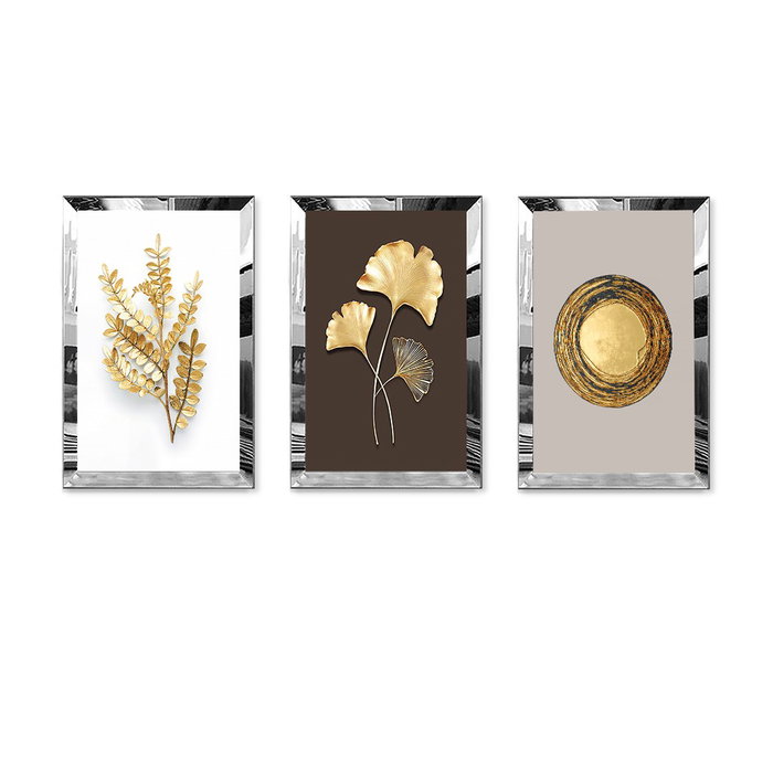 Wallity Huhu403 Cuadro Decorativo de 3 Piezas 50 x 70 cm Multicolor